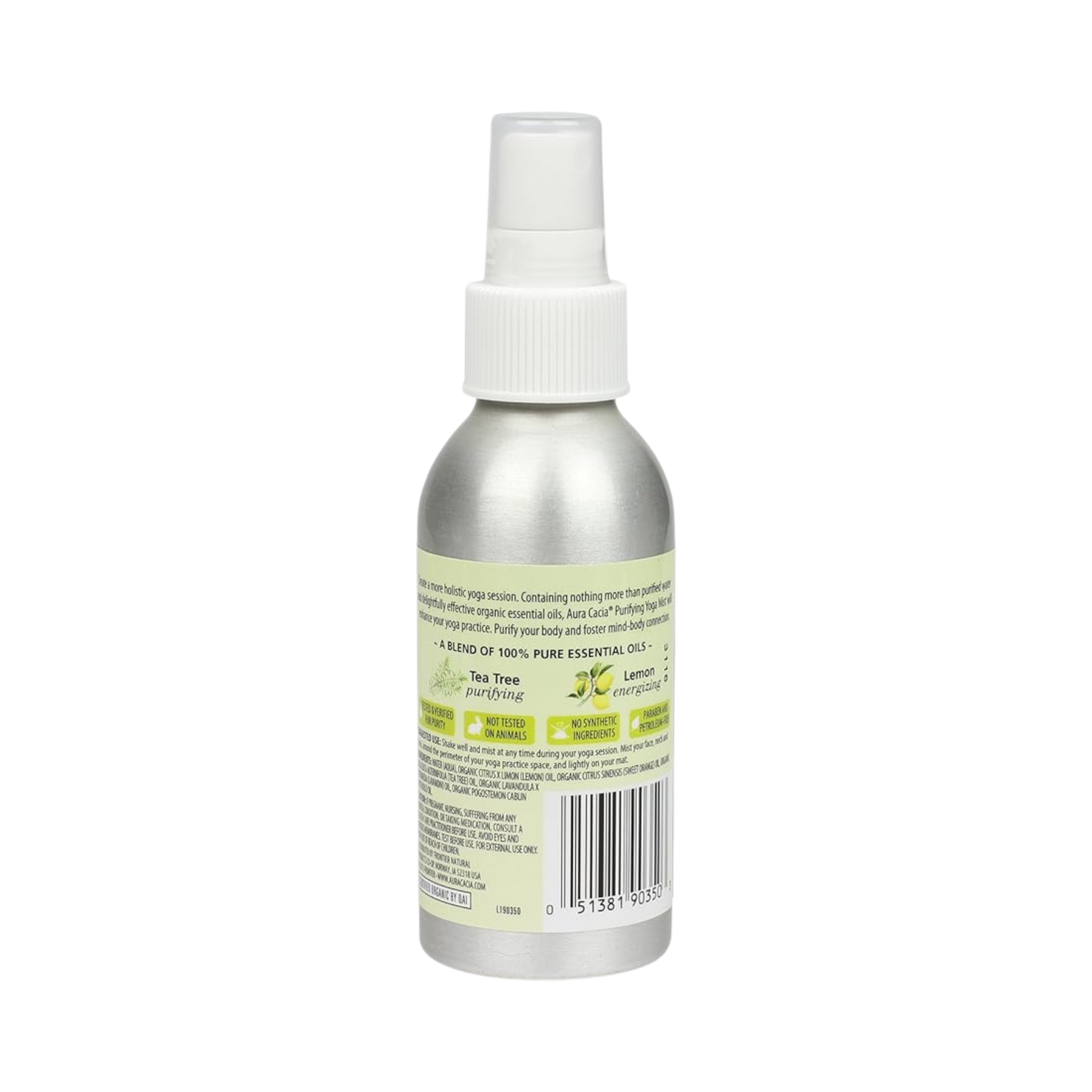 Aura Cacia, Organic Purifying Tea Tree and Lemon Yoga Mist, 4 Fl Oz