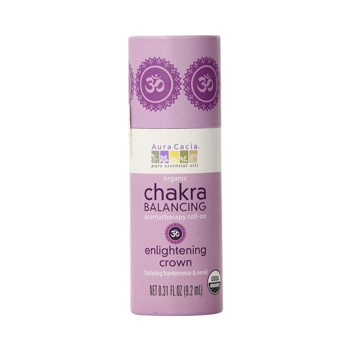 Aura Cacia, Chakra Balancing Aromatherapy Roll-On, Enlightening Crown, 0.31 Oz