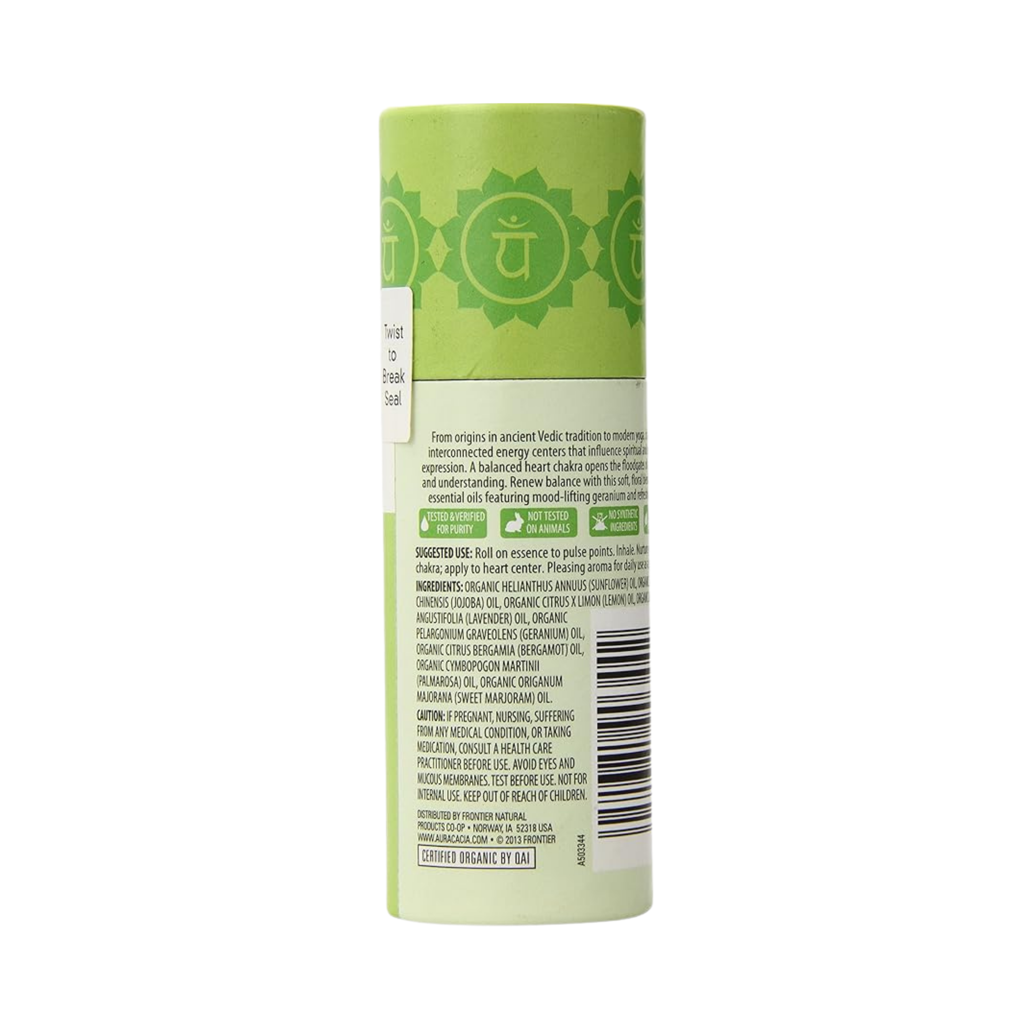 Aura Cacia, Chakra Balancing Aromatherapy Roll-On, Opening Heart, 0.31 Oz