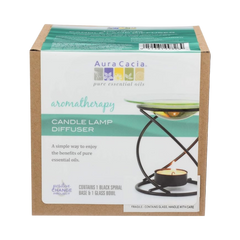 Aura Cacia, Black Spiral Candle Lamp, 1 Unit