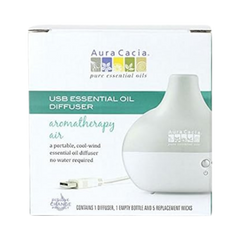 Aura Cacia, Aromatherapy Air, USB Essential Oil Diffuser