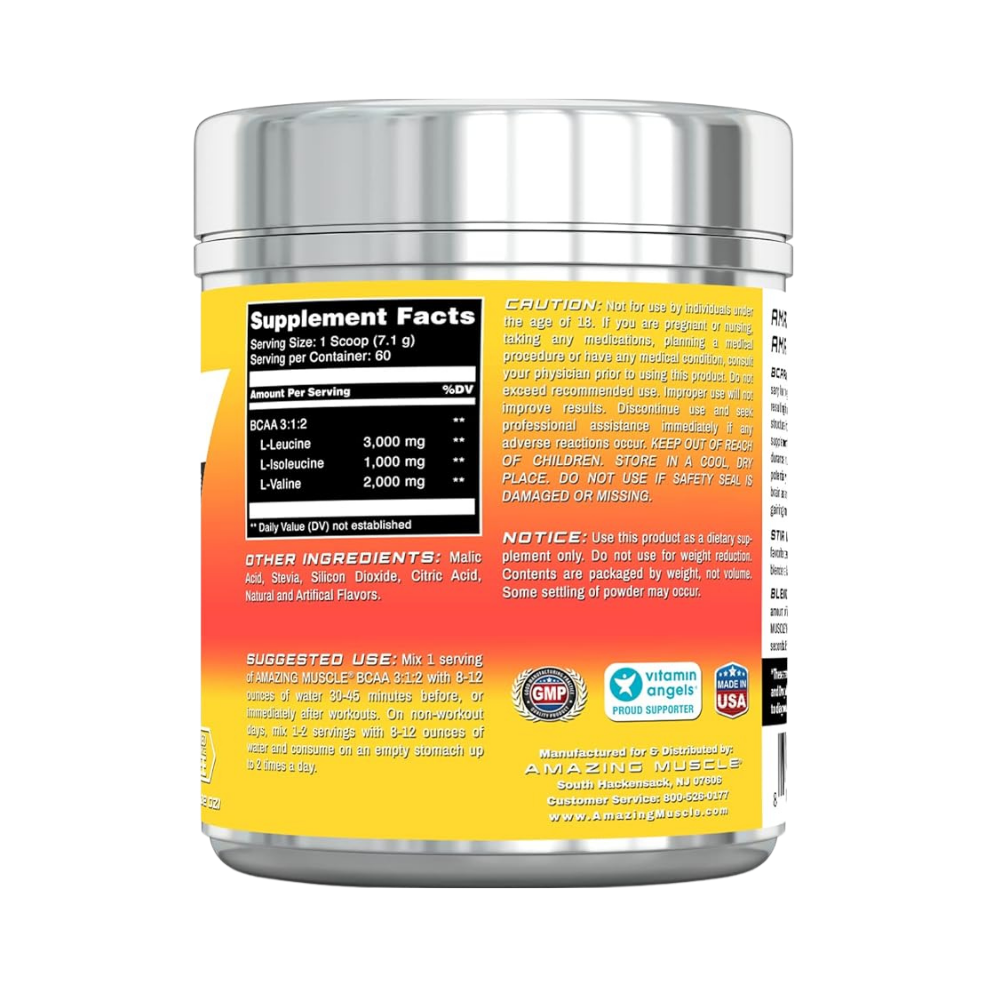 Amazing Muscle, BCAA 3:1:2 Branched Chain Amino Acid, Cherry Lemonade, 60 servings