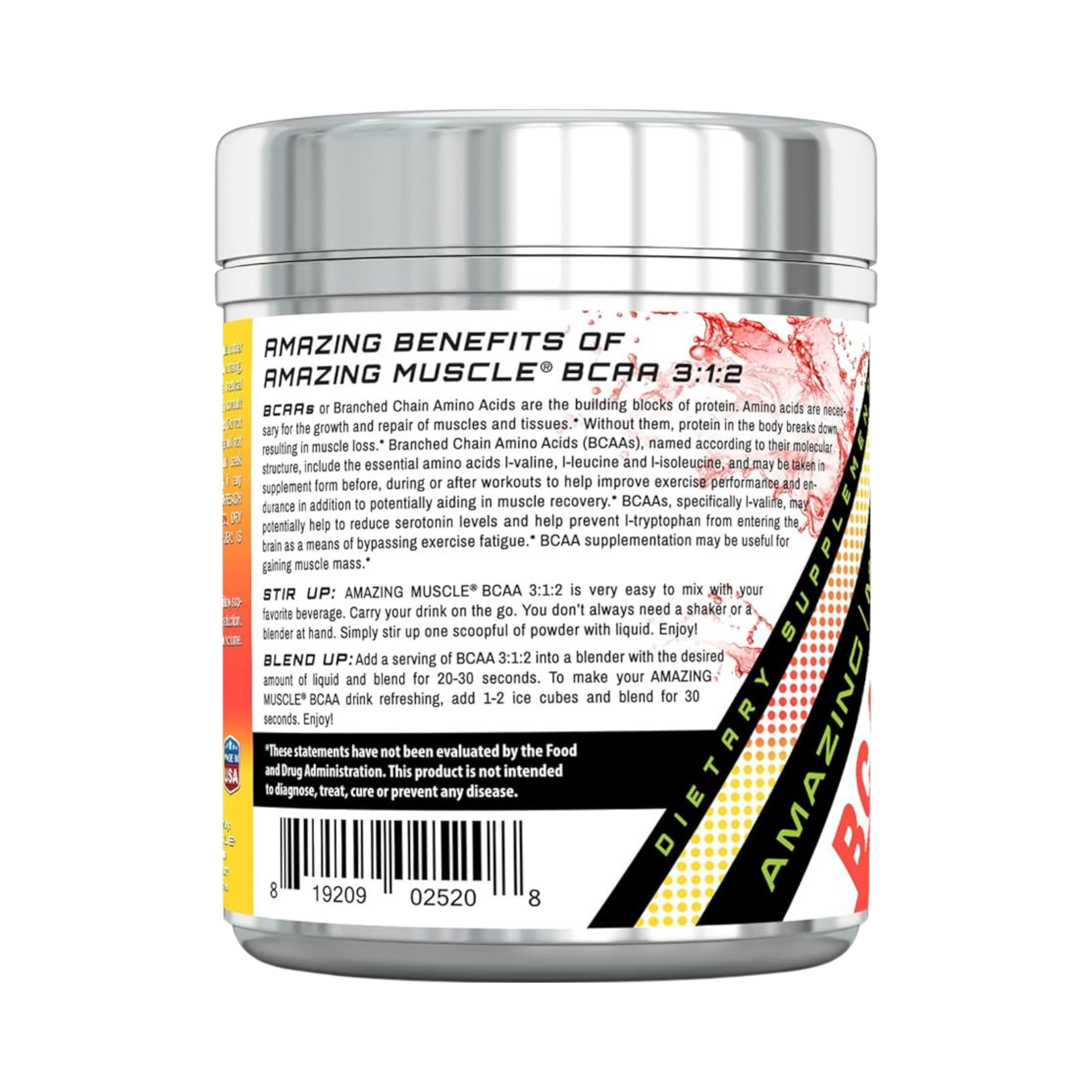 Amazing Muscle, BCAA 3:1:2 Branched Chain Amino Acid, Cherry Lemonade, 60 servings