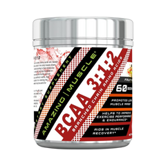 Amazing Muscle, BCAA 3:1:2 Branched Chain Amino Acid, Fruit Punch, 60 servings