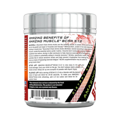 Amazing Muscle, BCAA 3:1:2 Branched Chain Amino Acid, Fruit Punch, 60 servings