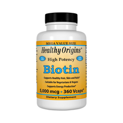 Healthy Origins, Biotin (B7), 10,000 Mcg, 360 VCaps