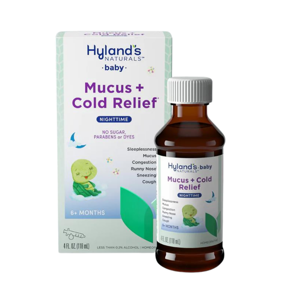 Hyland's Naturals, Baby Nighttime Mucus & Cold Relief Syrup, 4 Fl Oz