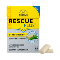 Bach, Original Flower Remedies, Rescue Plus Gum, 25 Pieces