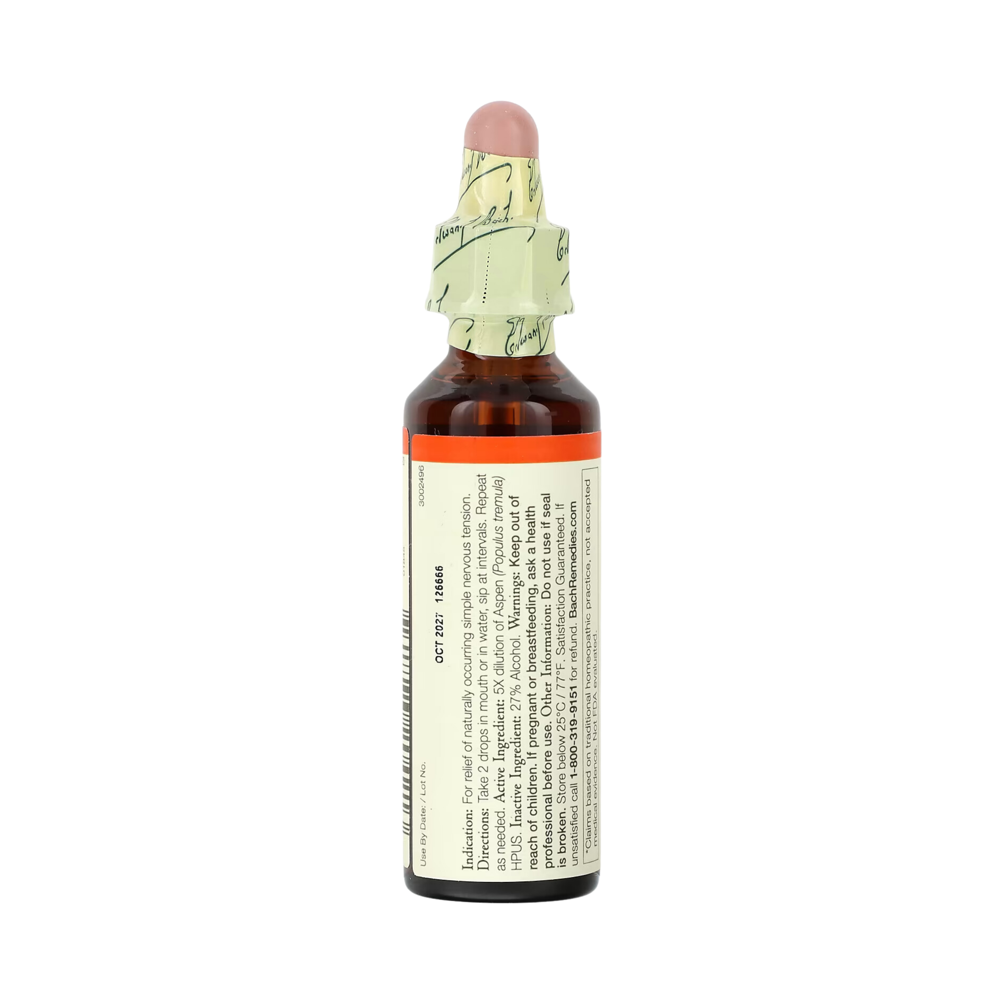 Bach, Original Flower Remedies, Aspen, 20 ml