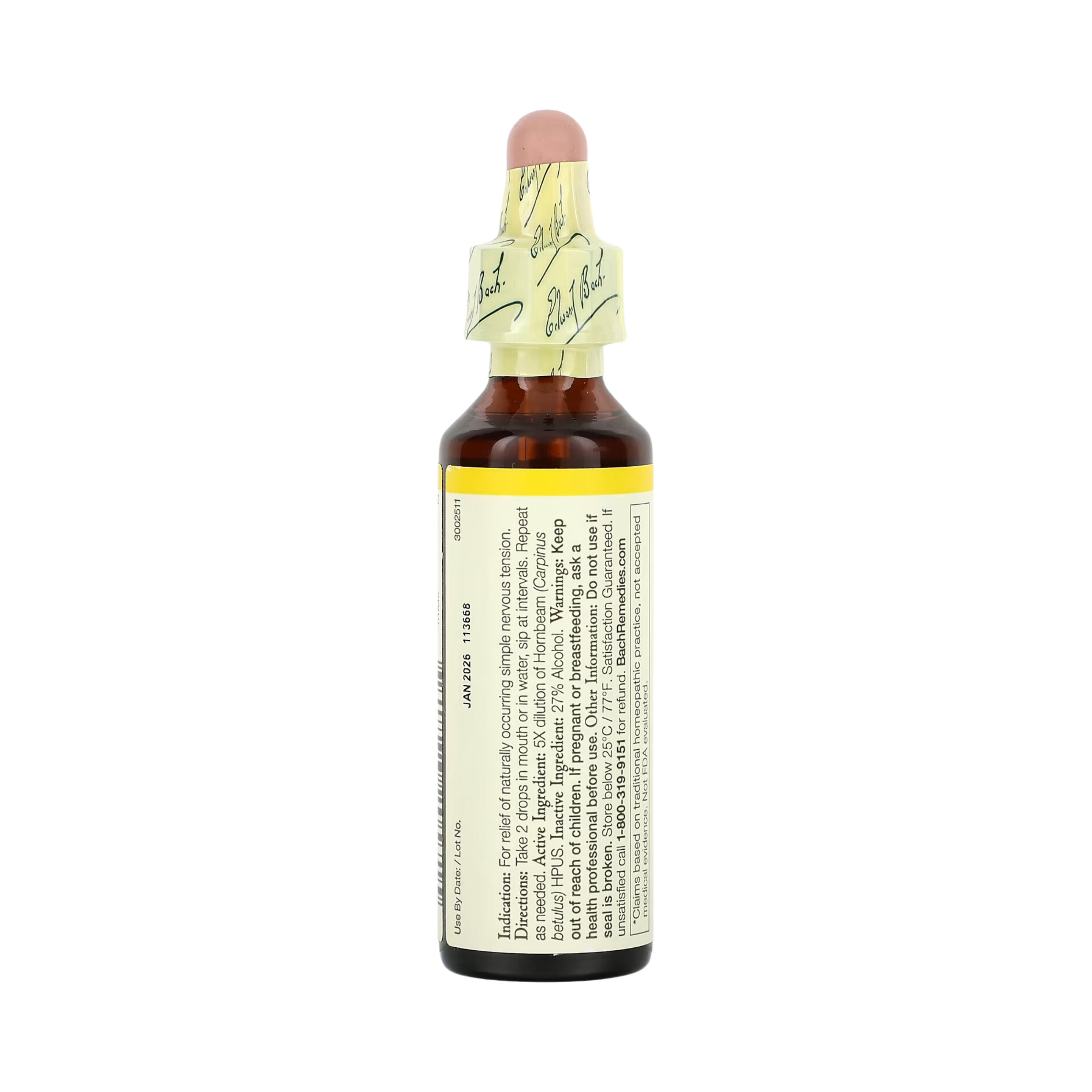 Bach, Original Flower Remedies, Hornbeam, 20 Ml