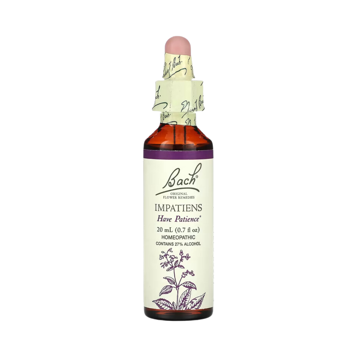 Bach, Original Flower Remedies, Impatiens, 20 Ml