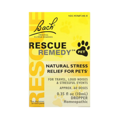 Bach, Original Flower Remedies, Rescue Remedy Pet, Natural Stress Relief, Dropper, 10 ml