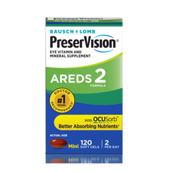 Bausch & Lomb, PreserVision, Eye Vitamin and Mineral Supplement, 120 Mini SoftGels