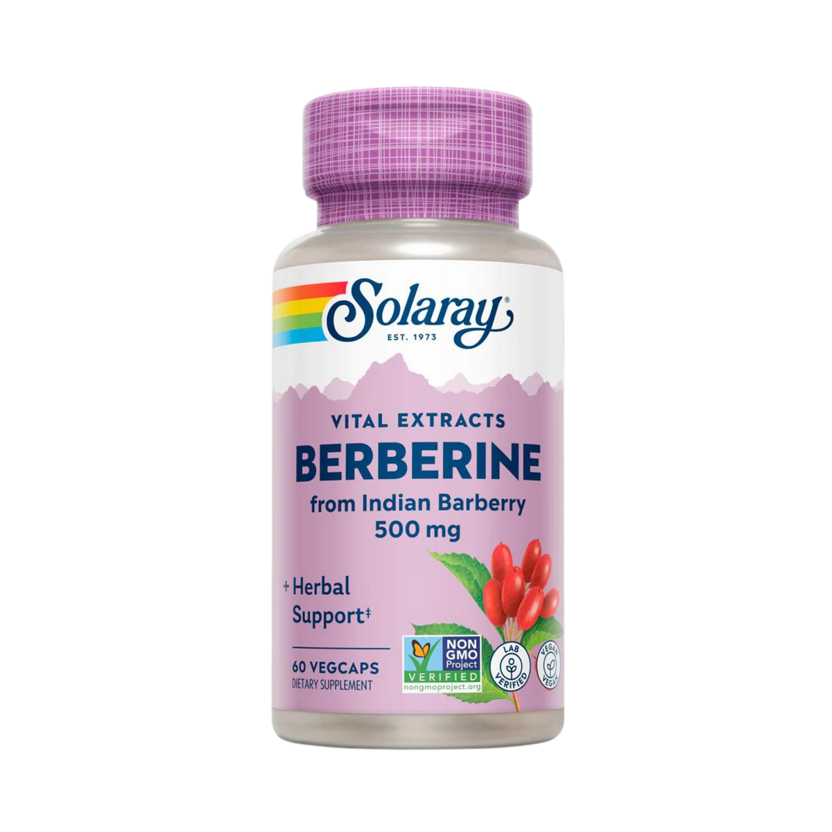 Solaray, Berberine, 500 Mg, 60 Capsules