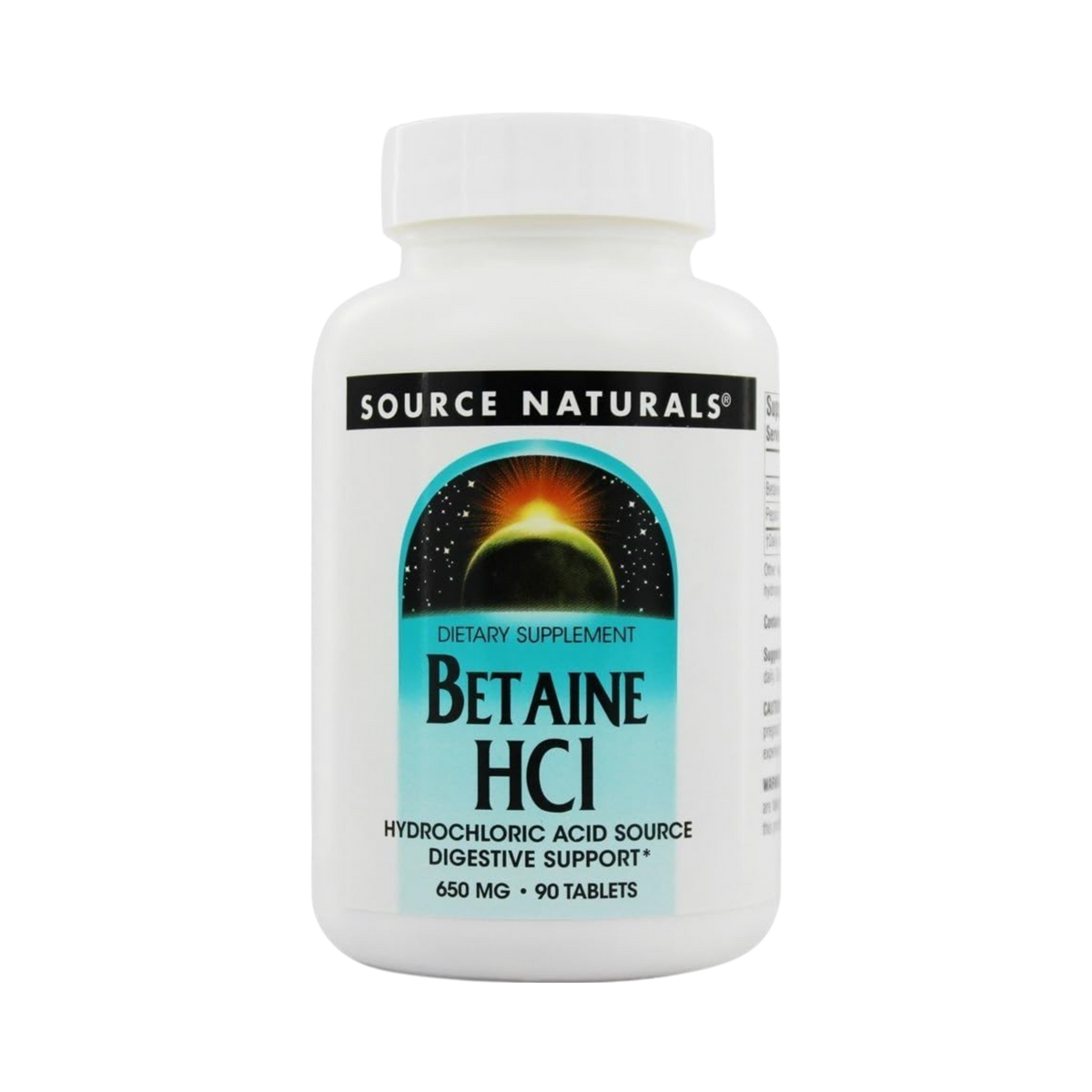 Source Naturals, Betaine HCl, 650mg, 90 Tablets