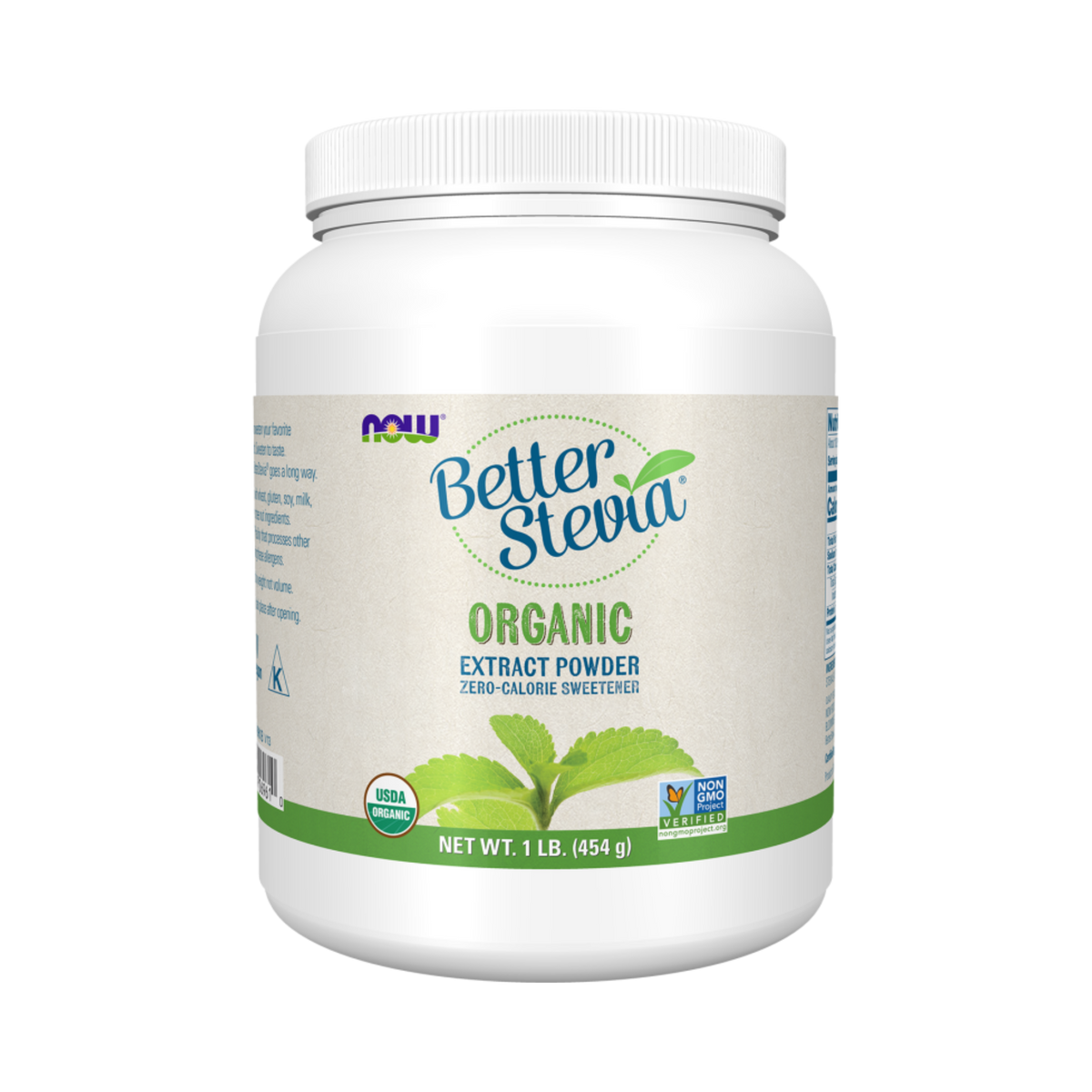 NOW Foods, Better Stevia, Organic Extract Powder, 1 Lb