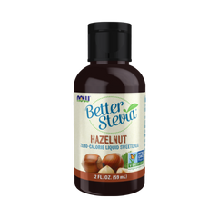 NOW Foods, Better Stevia, Zero-Calorie Liquid Sweetener, Hazelnut, 2 Fl Oz