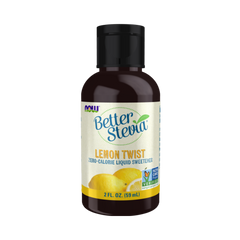 NOW Foods, Better Stevia, Zero-Calorie Liquid Sweetener, Lemon Twist, 2 Fl Oz