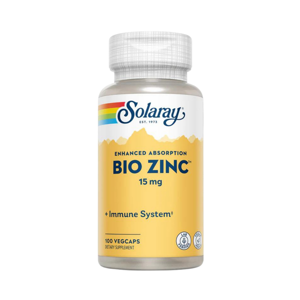 Solaray, Bio Zinc, 15 Mg, 100 Capsules