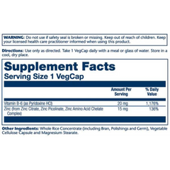 Solaray, Bio Zinc, 15 Mg, 100 Capsules