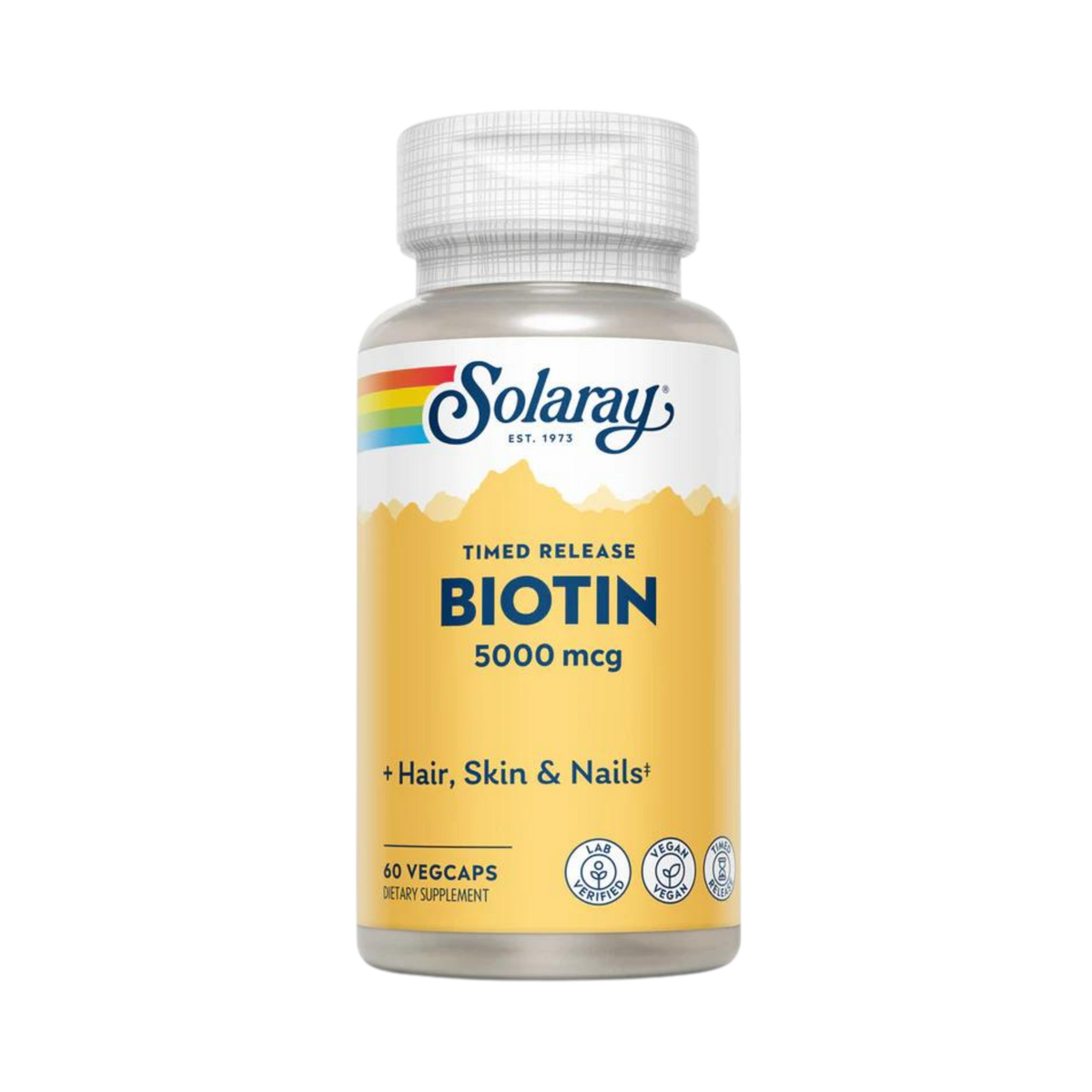 Solaray, Biotin, 5,000mcg, 60 Capsules