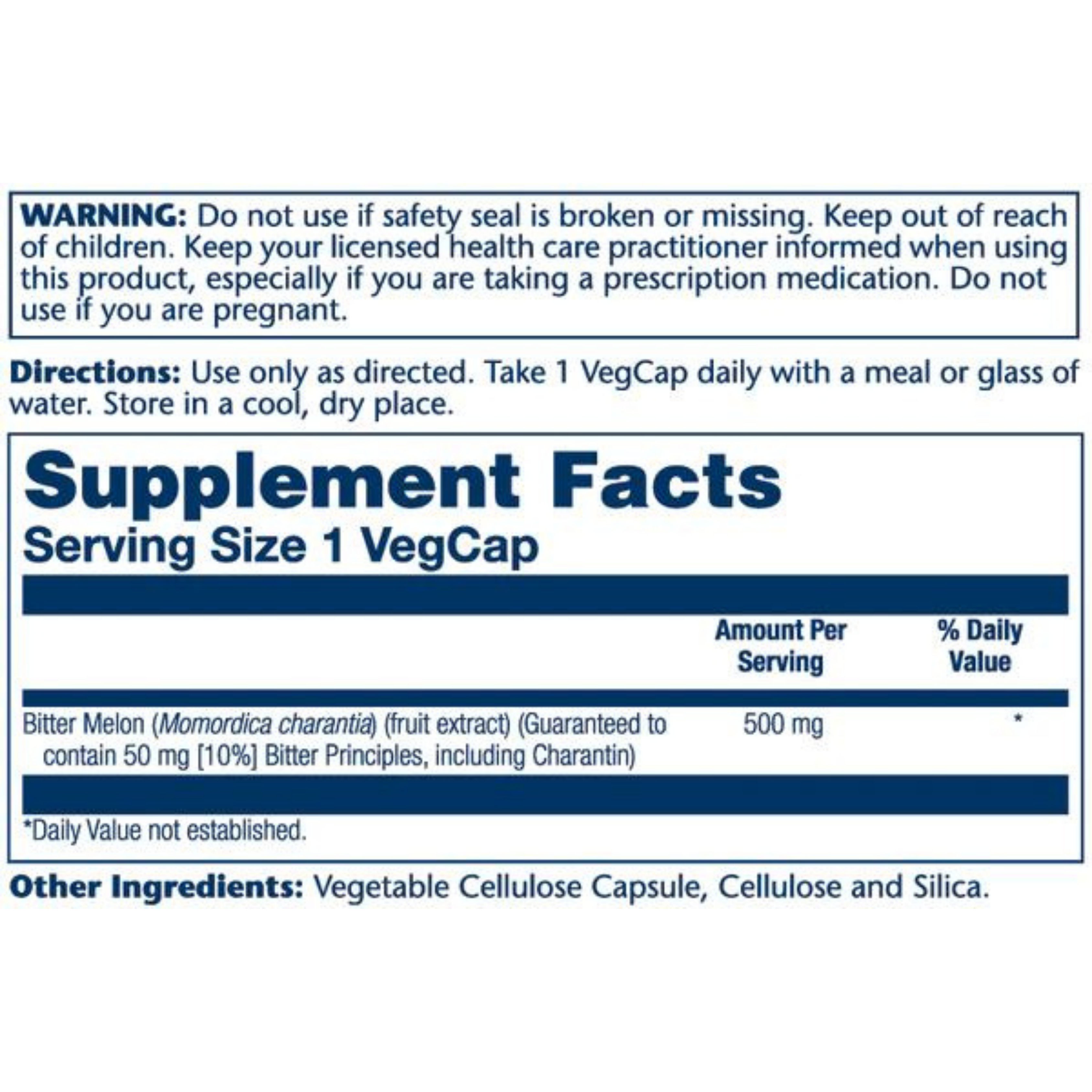 Solaray, Bitter Melon, 500 Mg, 30 Capsules