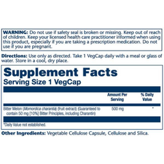 Solaray, Bitter Melon, 500 Mg, 30 Capsules