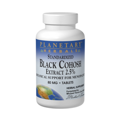 Planetary Herbals, Black Cohosh Extract 2.5% Standardized, 90 Tablets