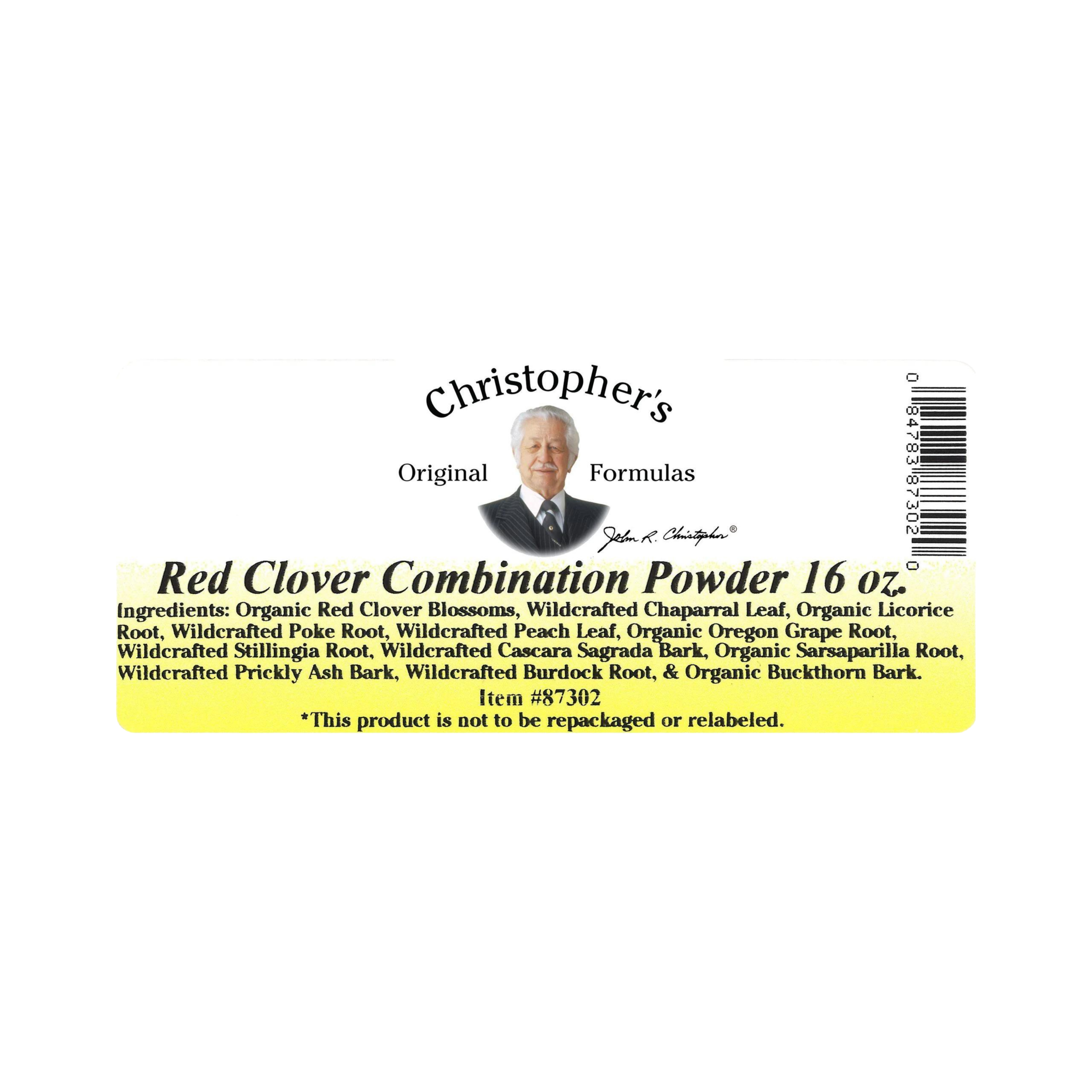 Christopher's Original Formulas, Blood Stream Formula (Red Clover Combination) Bulk 1 Lb Powder