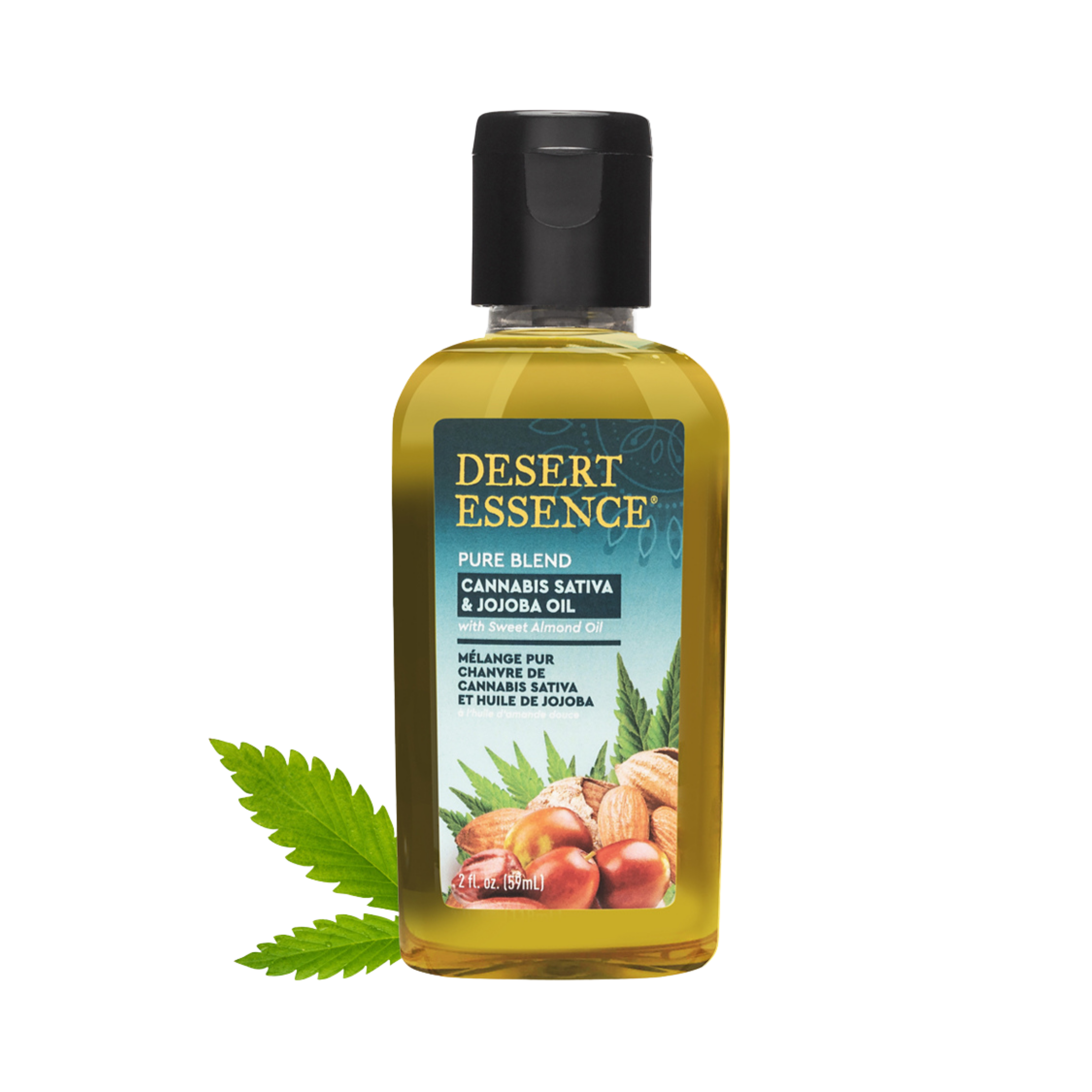 Desert Essence, Cannabis Sativa & Jojoba Pure Oil Blend, 2 Fl Oz