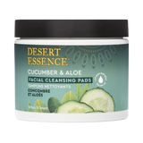 Desert Essence, Cucumber & Aloe Facial Cleansing Pads, 50 Pads