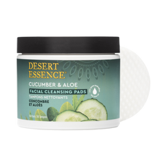 Desert Essence, Cucumber & Aloe Facial Cleansing Pads, 50 Pads