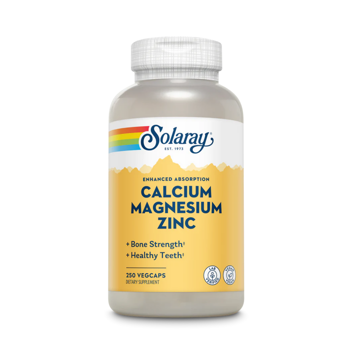 Solaray, Calcium Magnesium Zinc, 250 Capsules