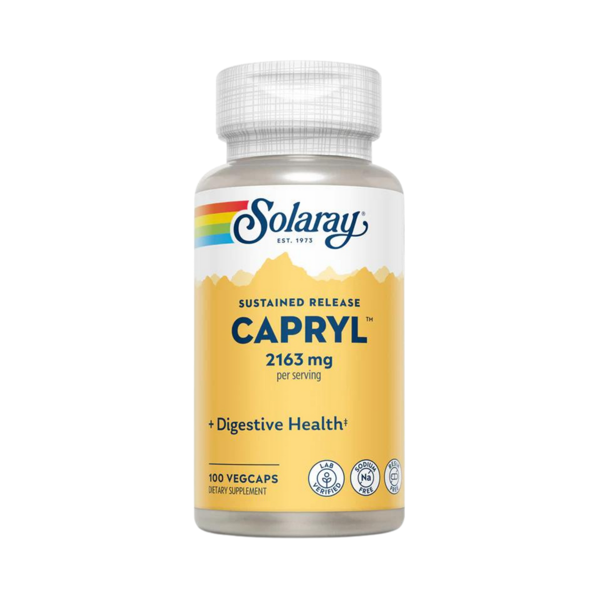 Solaray, Capryl, 2163 Mg, 100 Capsules