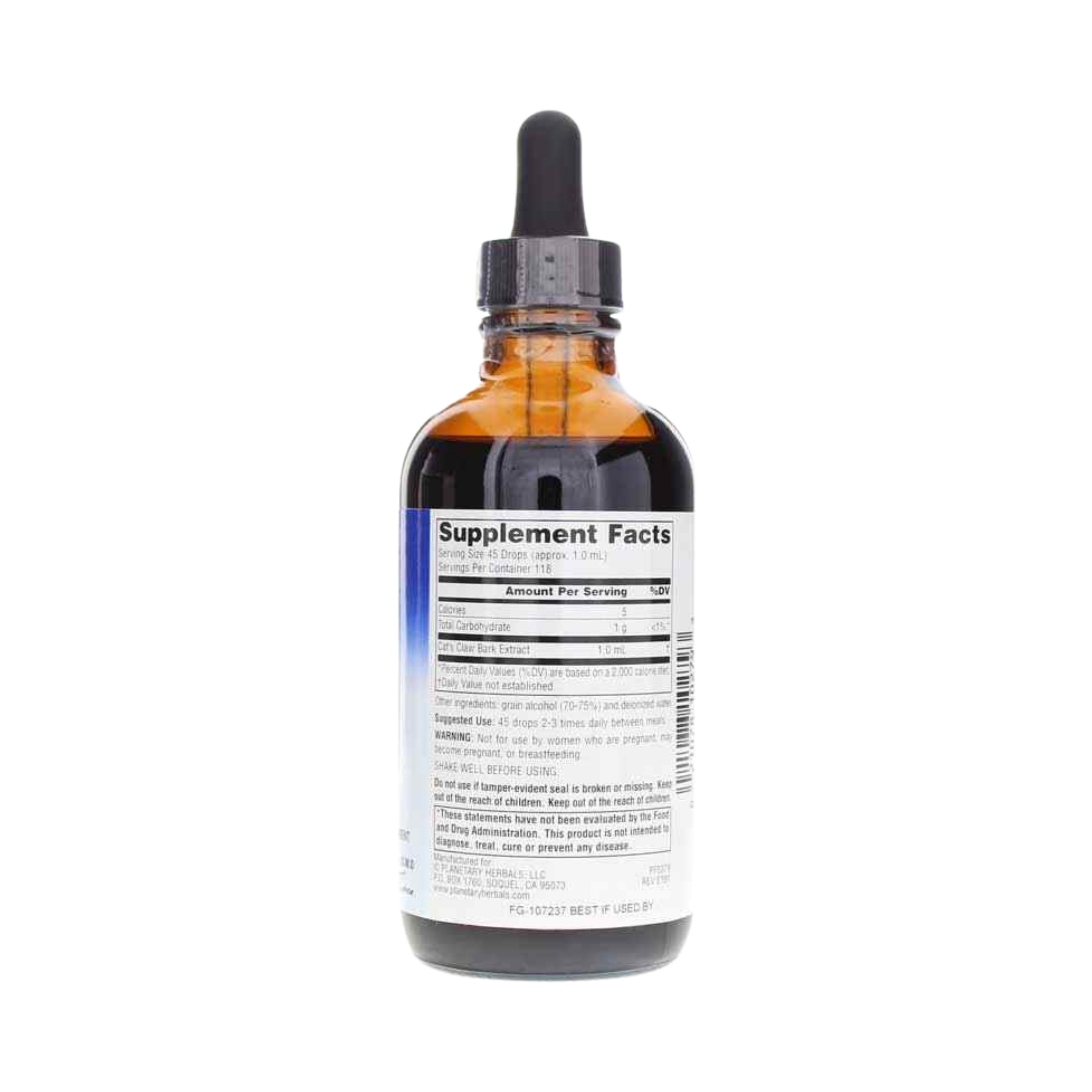 Planetary Herbals, Cat's Claw, 4 Oz