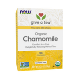 NOW Foods, Organic Chamomile, Caffeine Free, 24 Tea Bags, 1.27 Oz