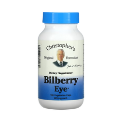 Christopher's Original Formulas, Bilberry Eye, 100 Capsules