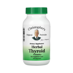 Christopher's Original Formulas, Herbal Thyroid, 100 Capsules