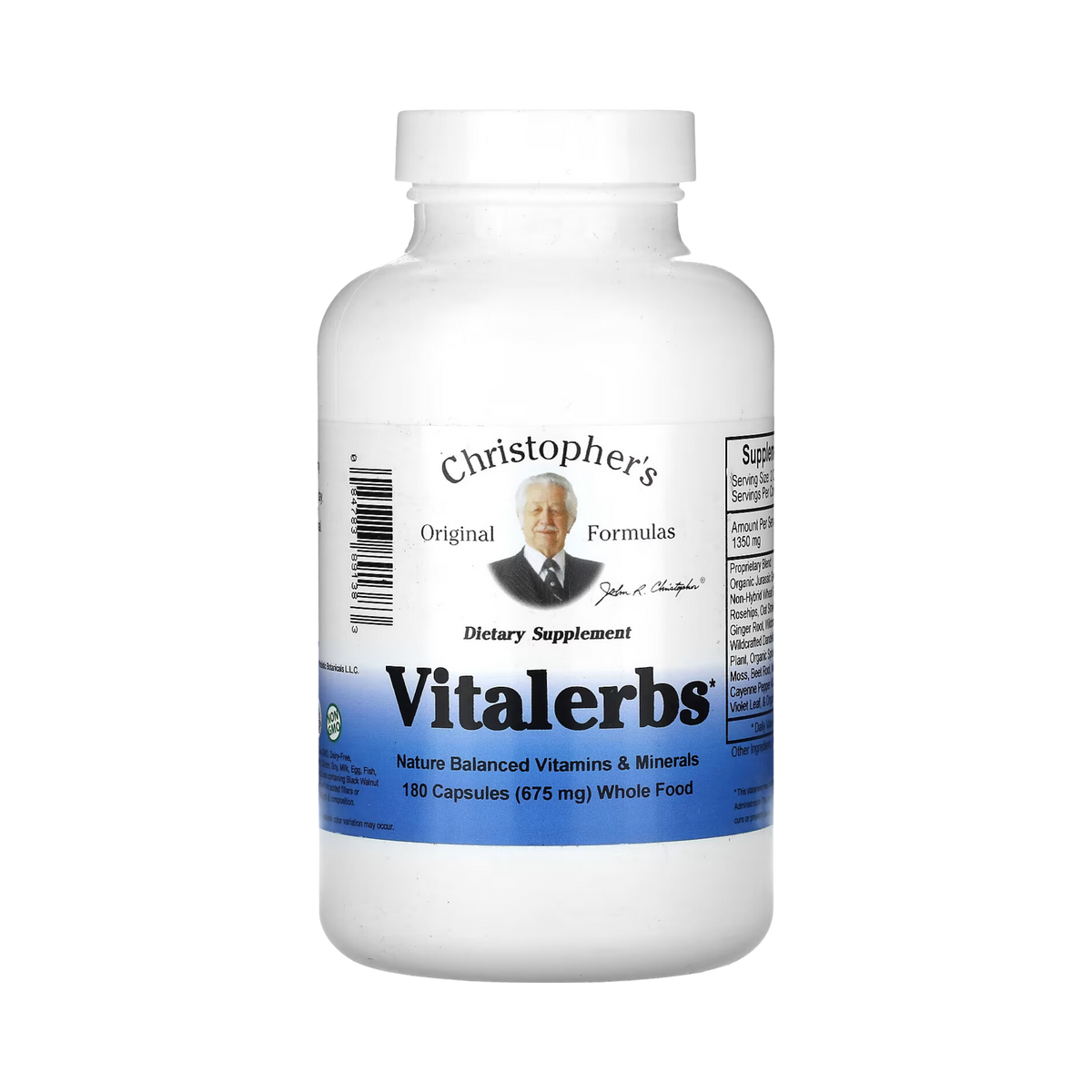 Christopher's Original Formulas, Vitalerbs, 180 Capsules