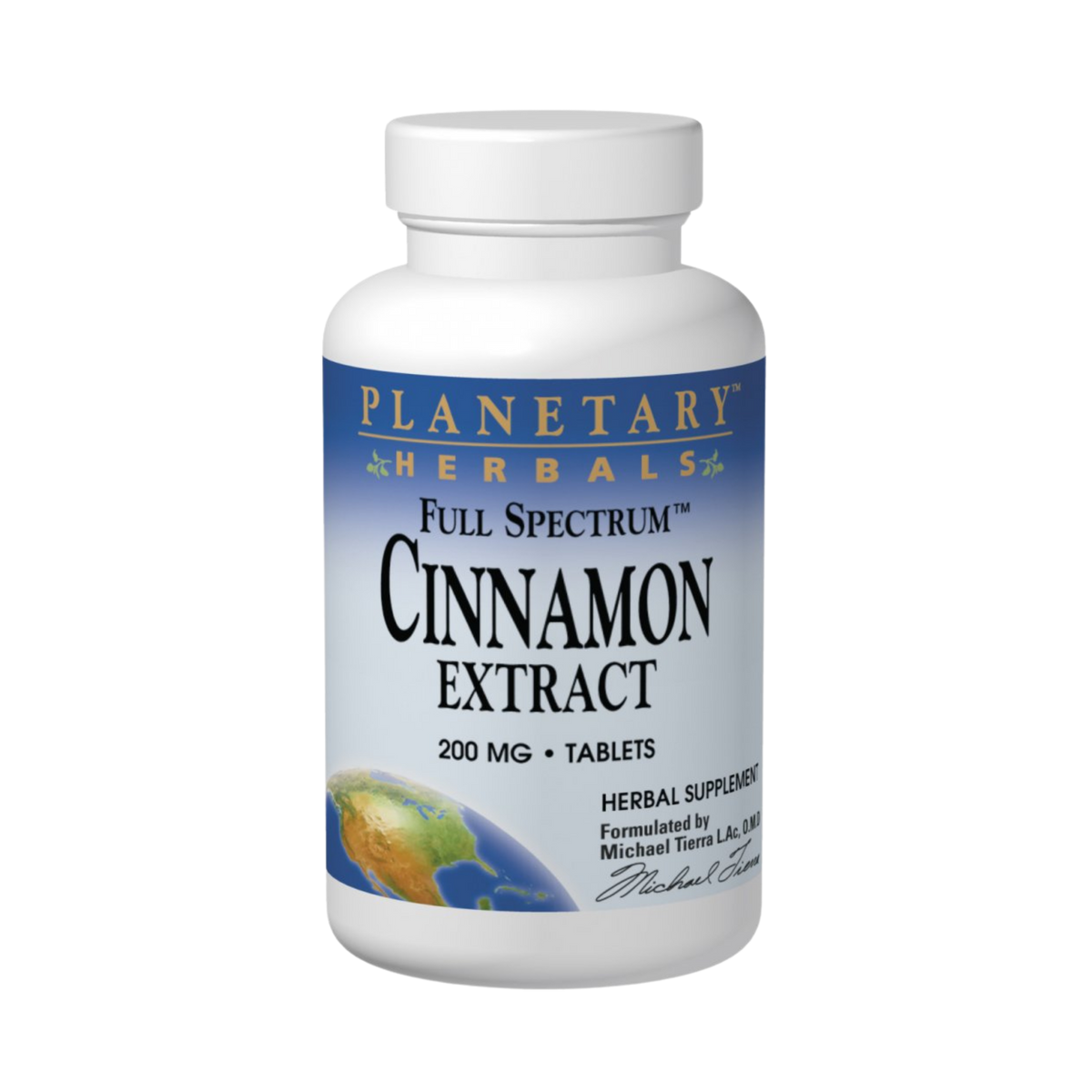 Planetary Herbals, Cinnamon Extract, Full Spectrum, 60 Tablets