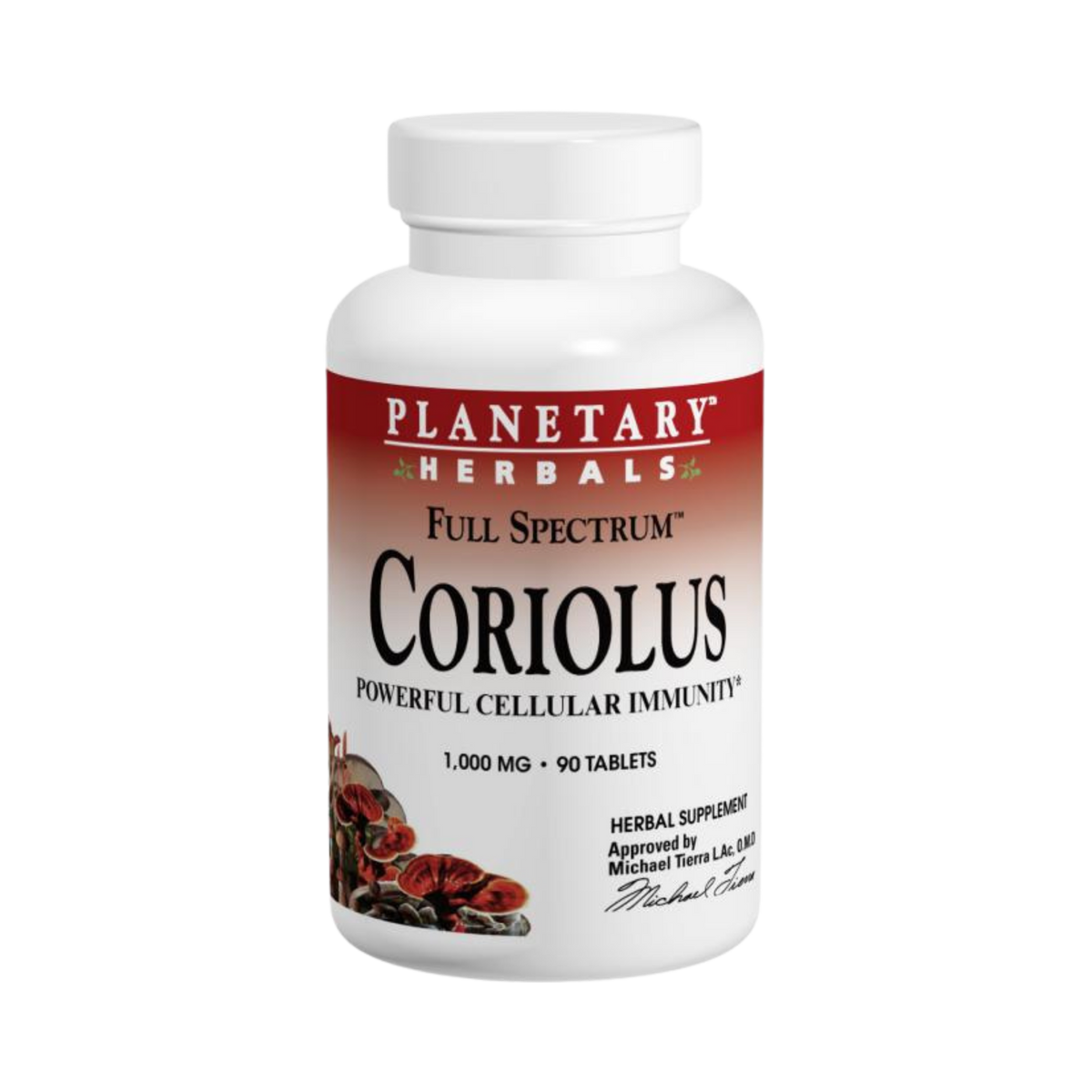 Planetary Herbals, Coriolus, Full Spectrum, 90 Tablets