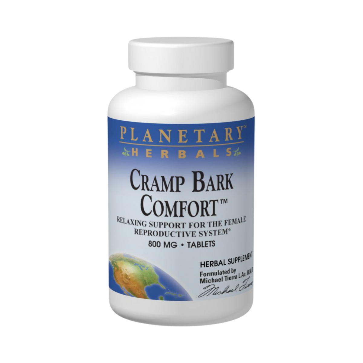 Planetary Herbals, Cramp Bark Comfort, 120 Tablets