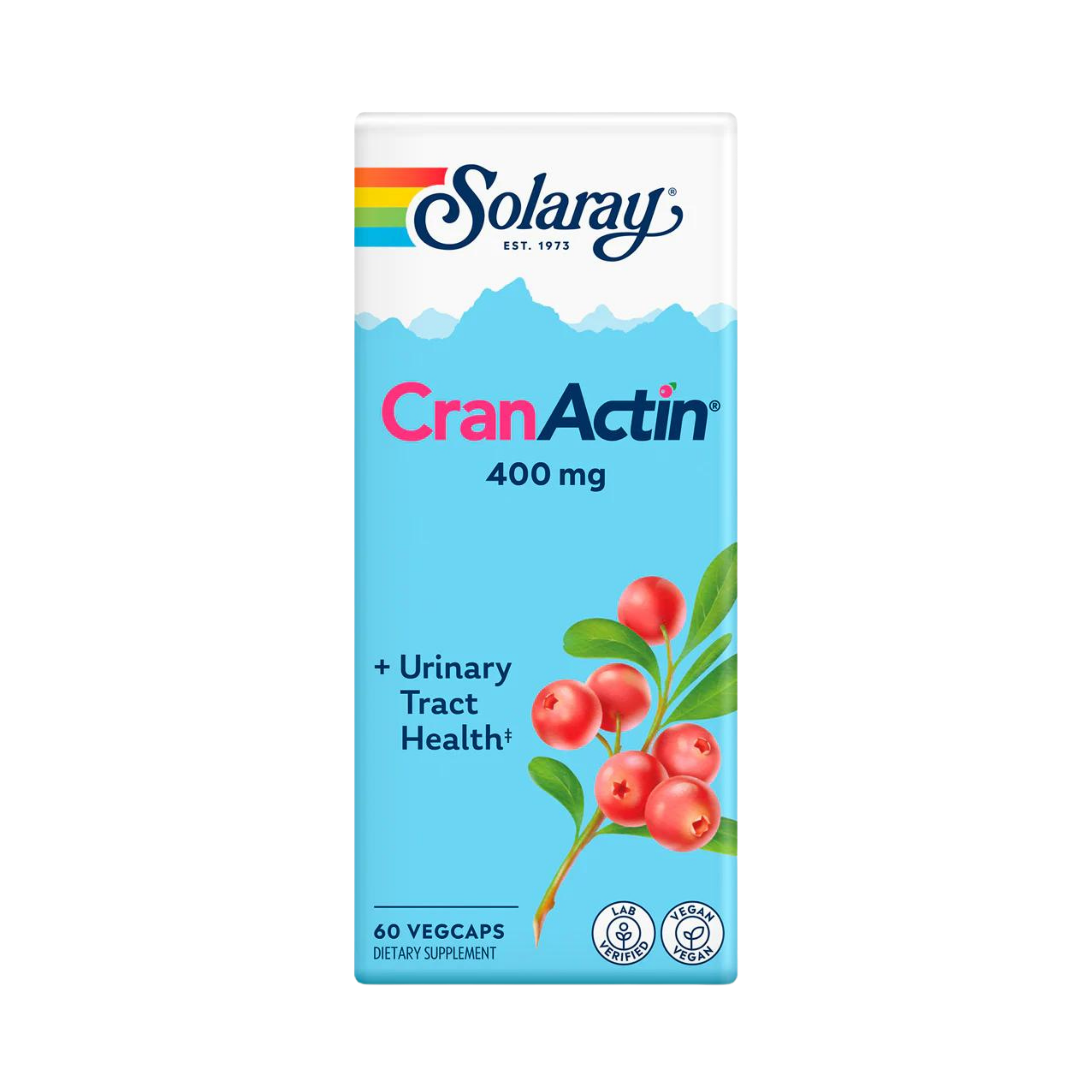 Solaray, CranActin, Cranberry Extract, 400 Mg, 60 Capsules