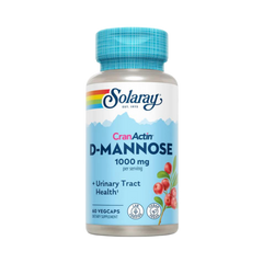 Solaray, D-Mannose With CranActin, 1000 Mg, 60 Capsules