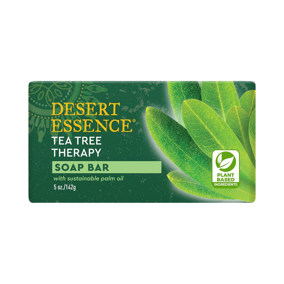 Desert Essence, Tea Tree Oil Therapy Cleansing Soap Bar, 5 Oz