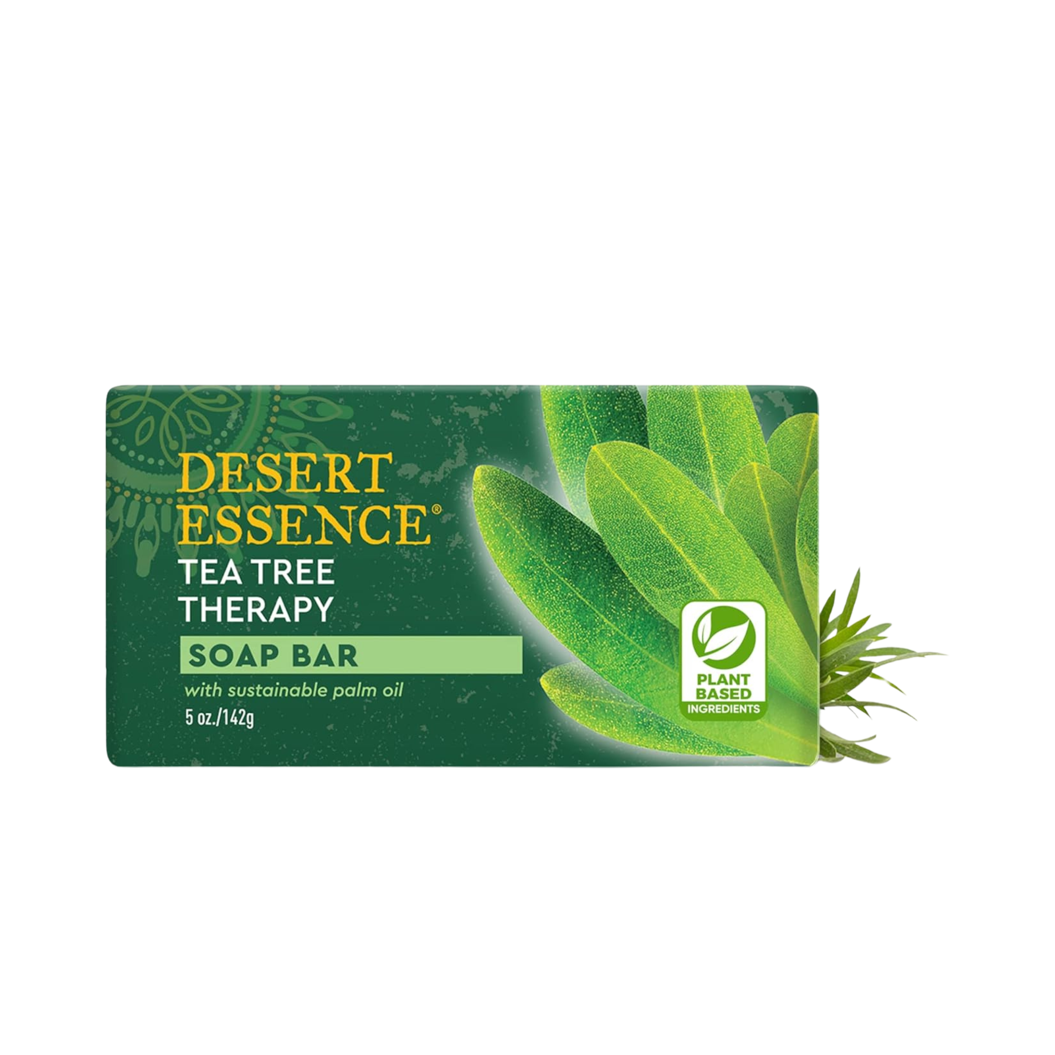 Desert Essence, Tea Tree Oil Therapy Cleansing Soap Bar, 5 Oz