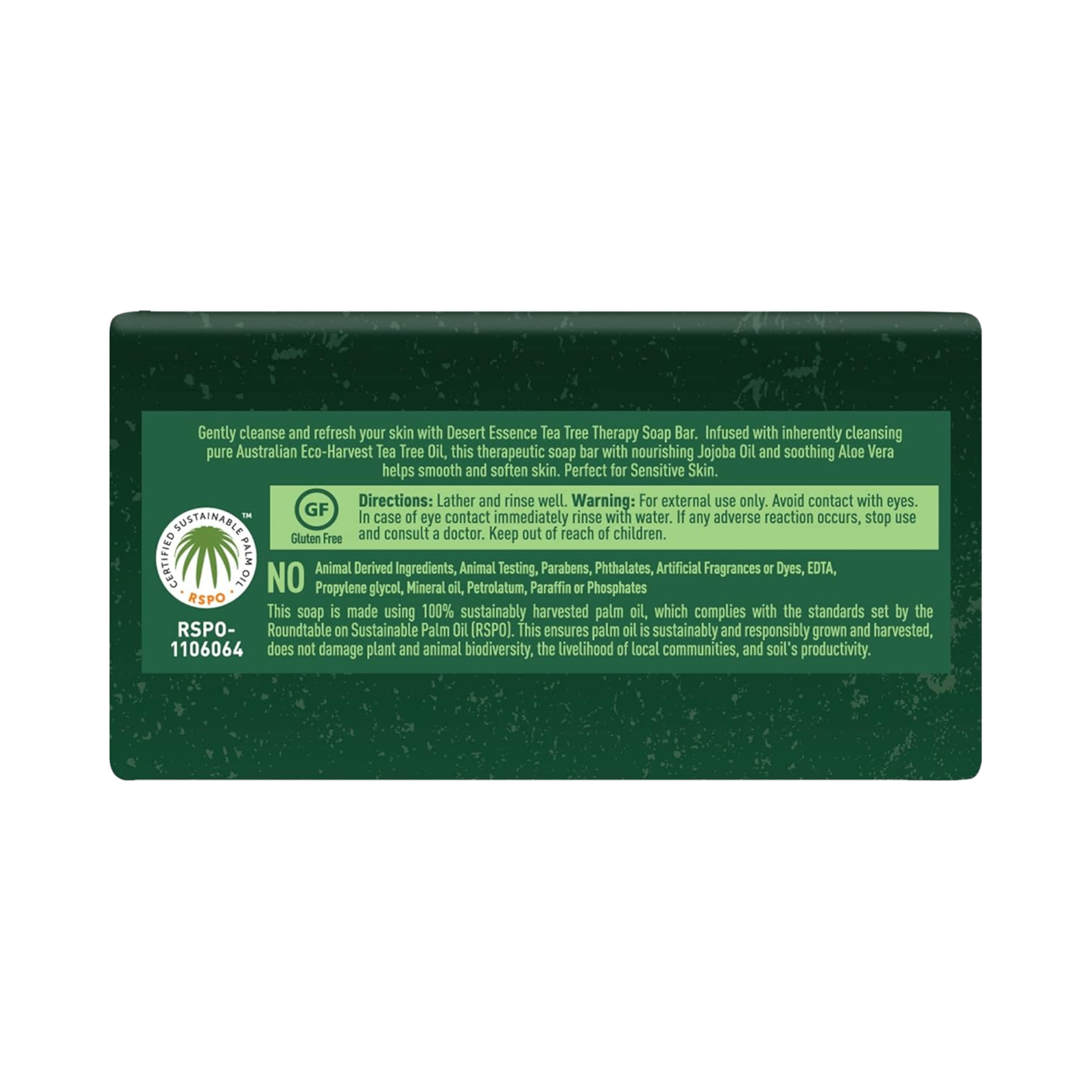 Desert Essence, Tea Tree Oil Therapy Cleansing Soap Bar, 5 Oz