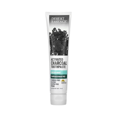 Desert Essence, Activated Charcoal Carrageenan Free Toothpaste, 6.25 Oz