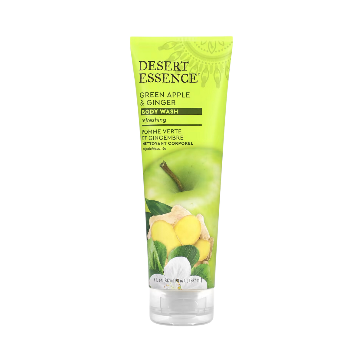 Desert Essence, Green Apple & Ginger Body Wash, 8 Fl Oz