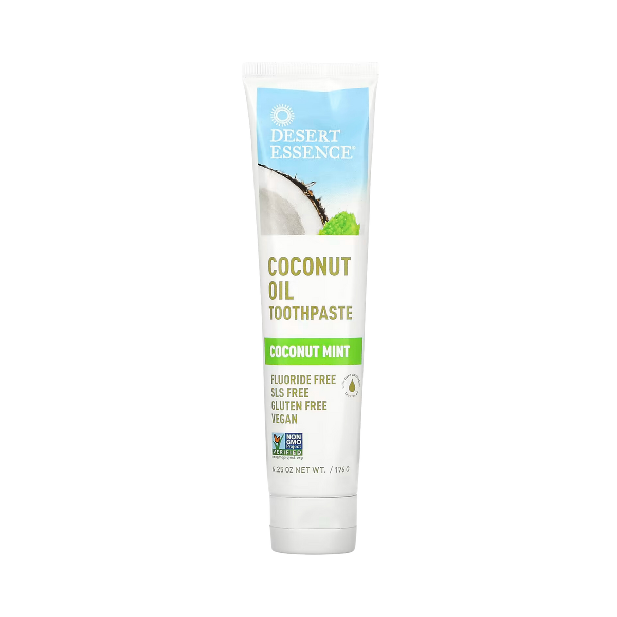 Desert Essence, Coconut Oil Toothpaste, 6.25 Oz